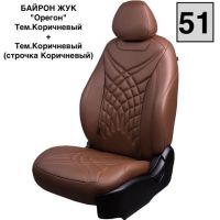 Чехлы Премиум Экокожа Байрон Президент|Жук на Lada Vesta / Vesta SW Cross (2015+)