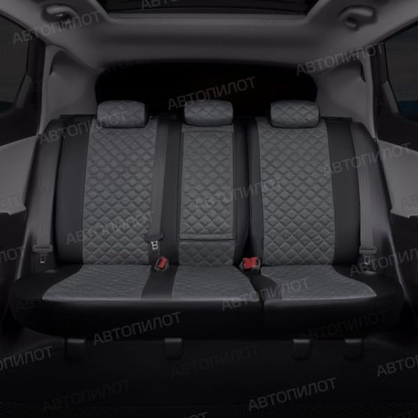 Чехлы Автопилот Алькантара Ромб на Волга Siber Чехлы Автопилот Алькантара Ромб на Волга Siber