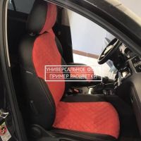 Чехлы Автопилот Алькантара Ромб на Волга Siber Чехлы Автопилот Алькантара Ромб на Волга Siber